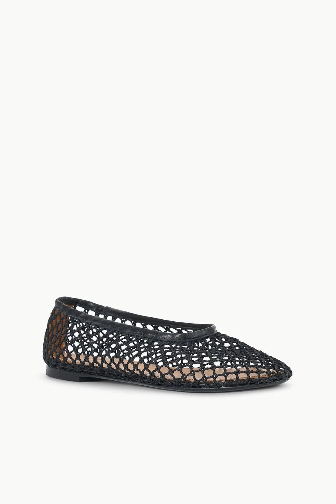 ALBA BALLET FLAT | BLACK NETTING