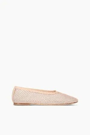 ALBA BALLET FLAT | CHAMPAGNE CRYSTAL MESH