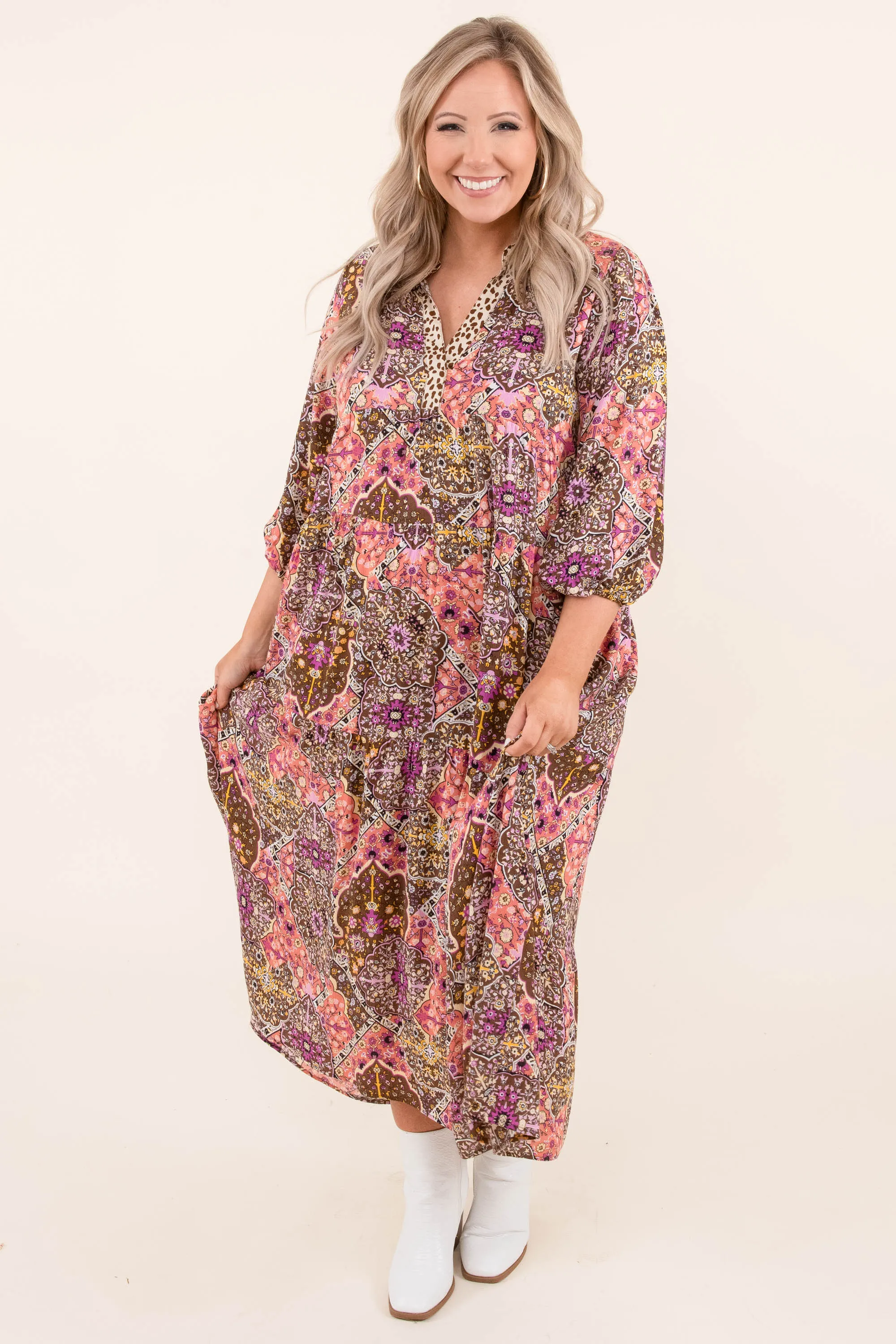 All In Tangles Dress, Dusty Plum