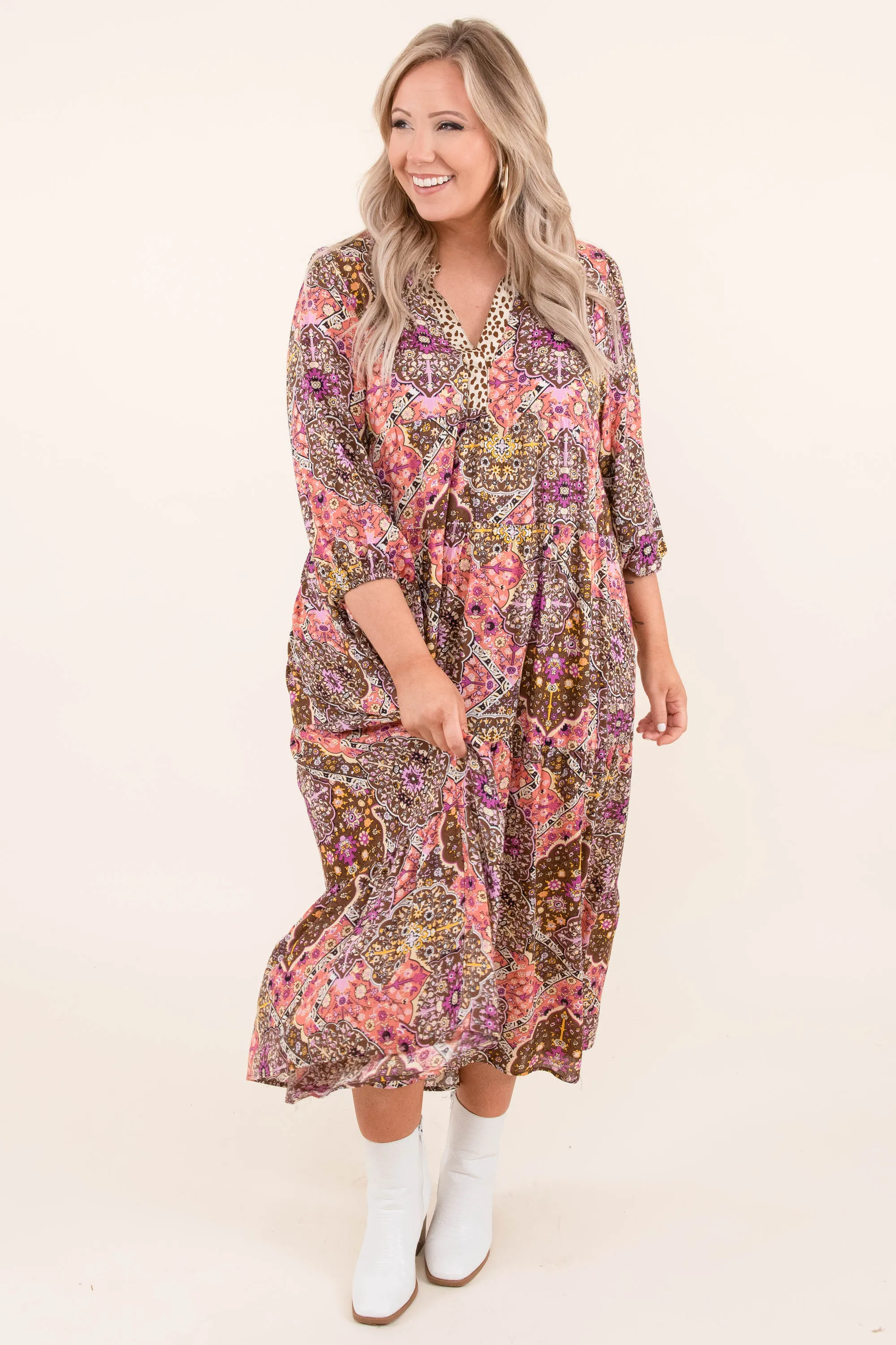 All In Tangles Dress, Dusty Plum