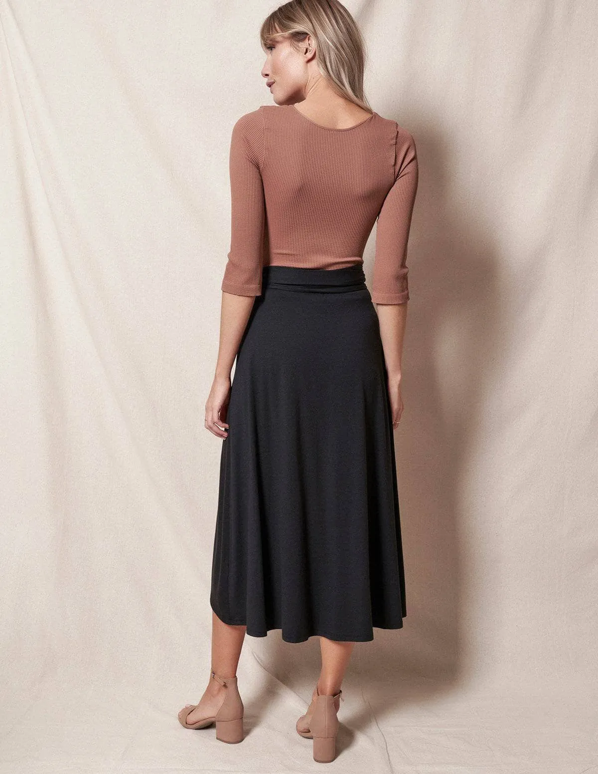 Bamboo / Organic Cotton Wrap Skirt - As-Is-Clearance