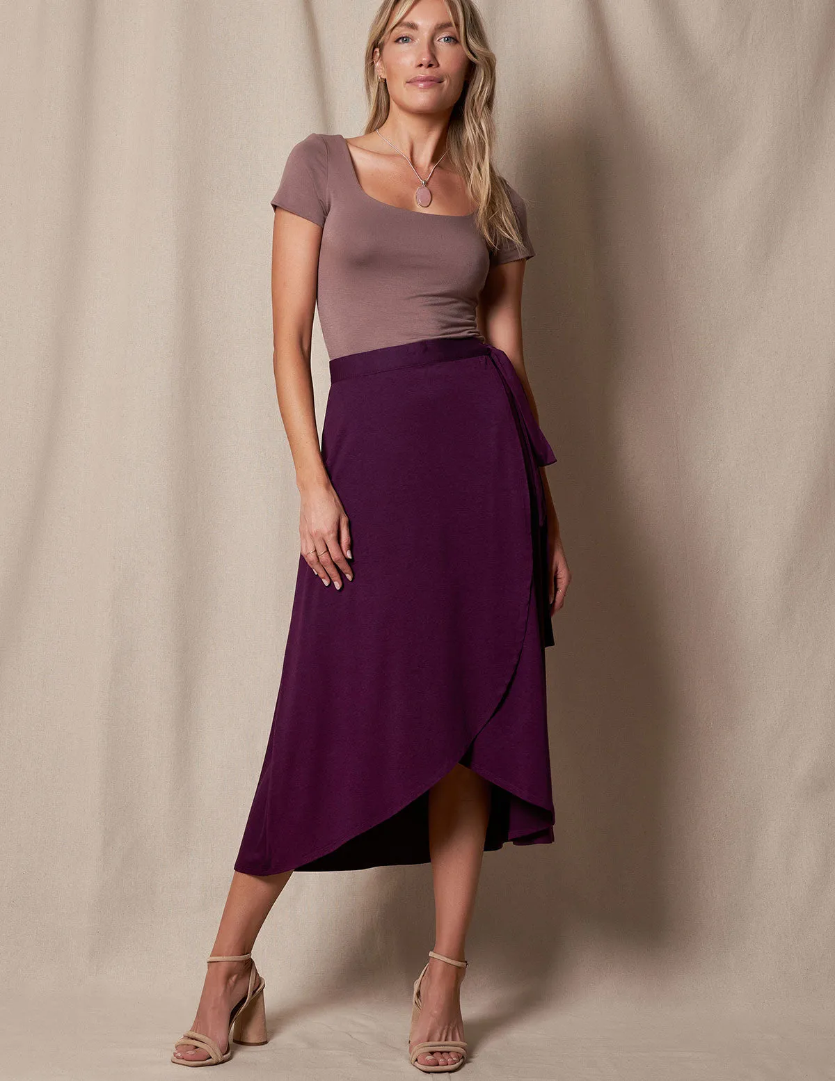 Bamboo / Organic Cotton Wrap Skirt