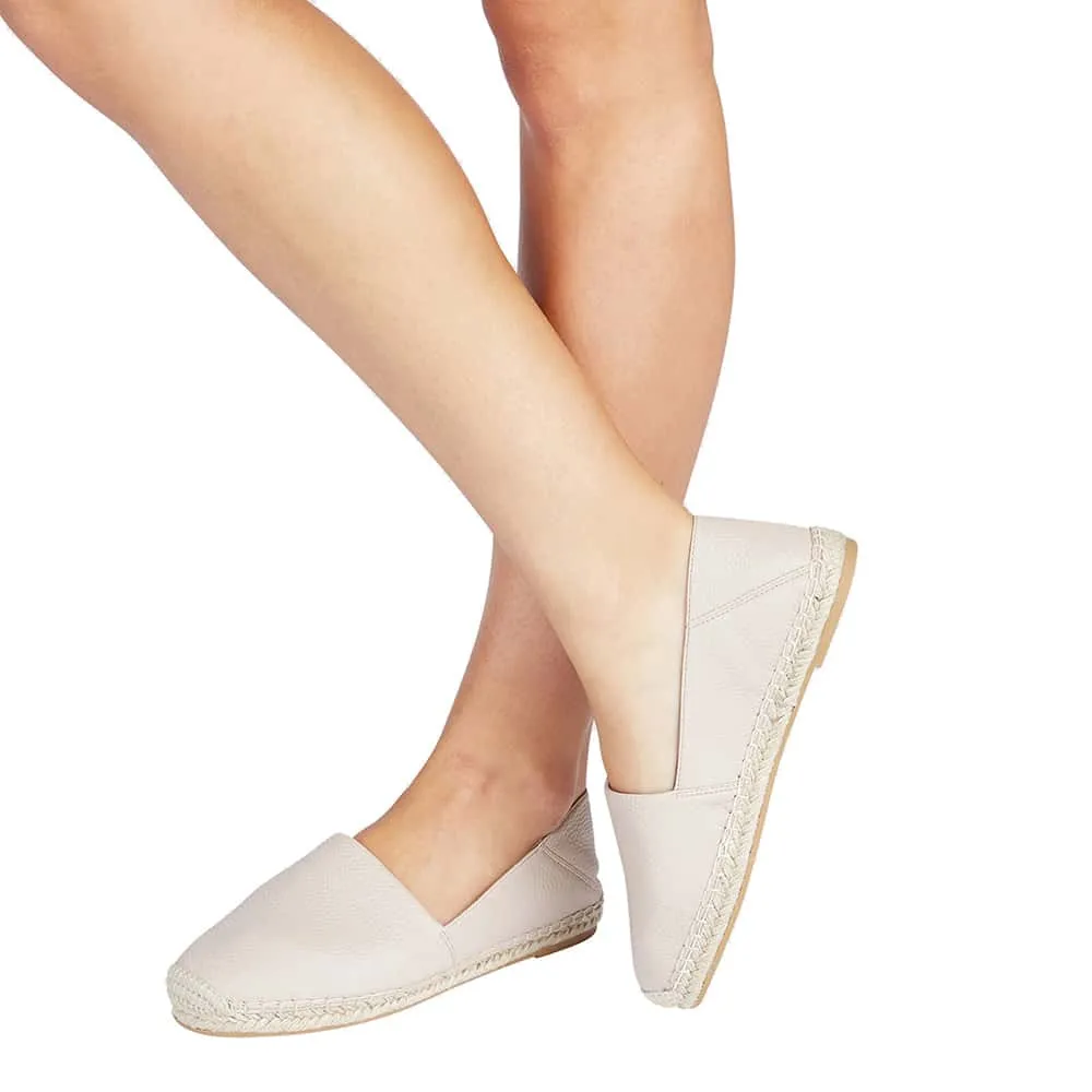 Bella Loafer in Nude Fabric