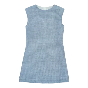 Belle Shift Dress – Back River Blue Linen