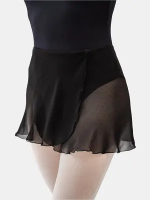 Black Wrap Short Dance Skirt MP301