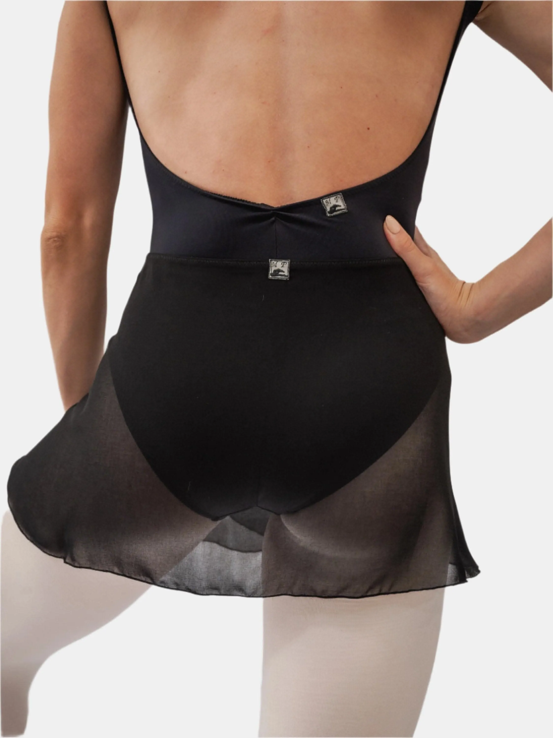 Black Wrap Short Dance Skirt MP301