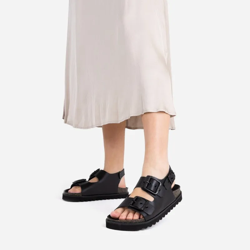 Boss Om Black Chunky Sandals