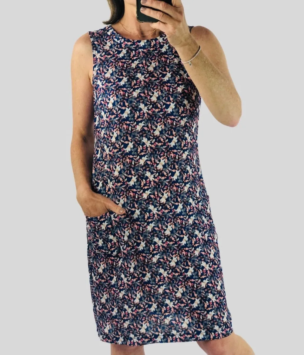 Butterfly Print Shift Dress