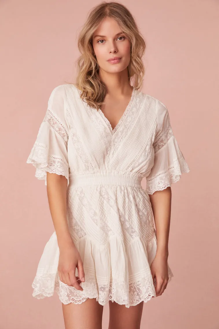 Calamina Lace Mini Dress