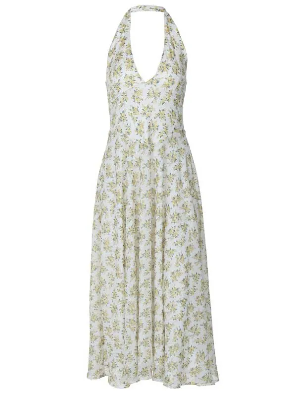 Halter Neck Floral Backless Sundress