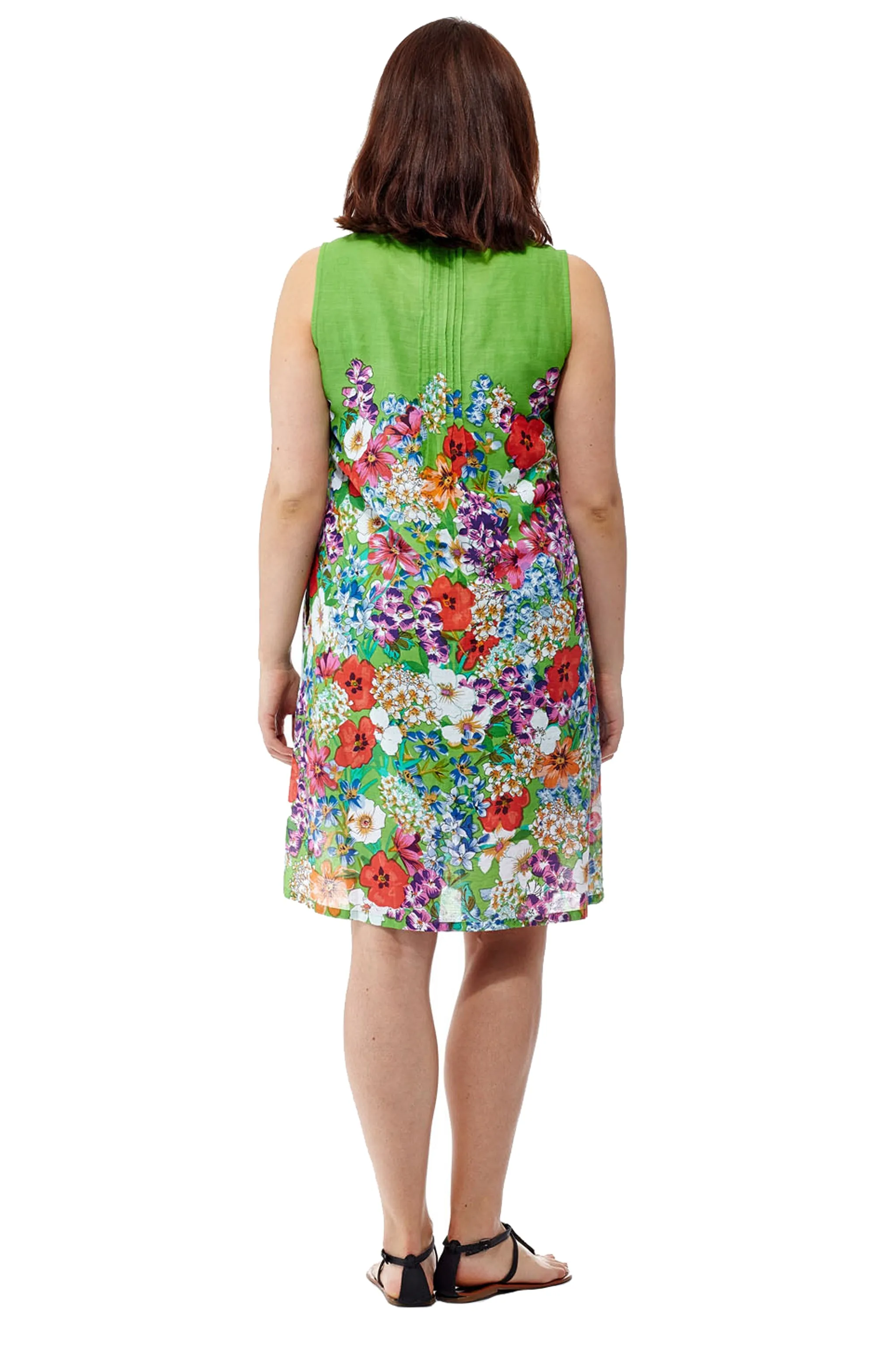 La Cera Sleeveless Short Floral Sundress