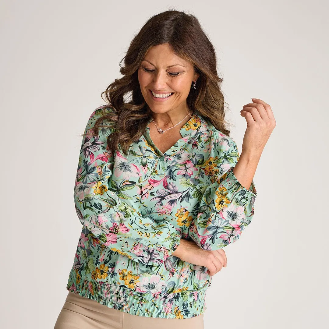 Ladies Gathered Hem Top