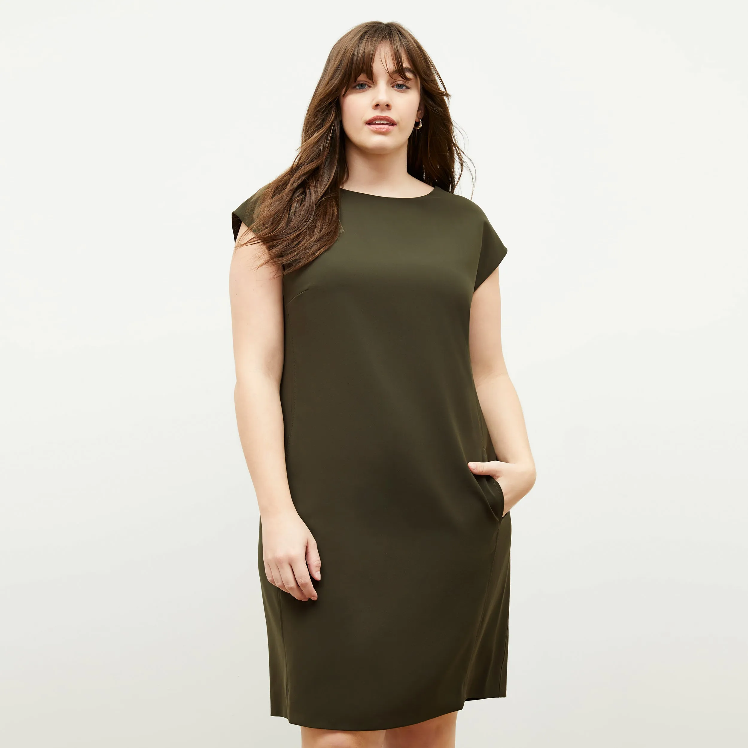 Maaza Dress - OrigamiTech :: Olive