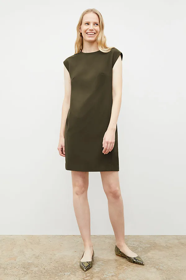 Maaza Dress - OrigamiTech :: Olive