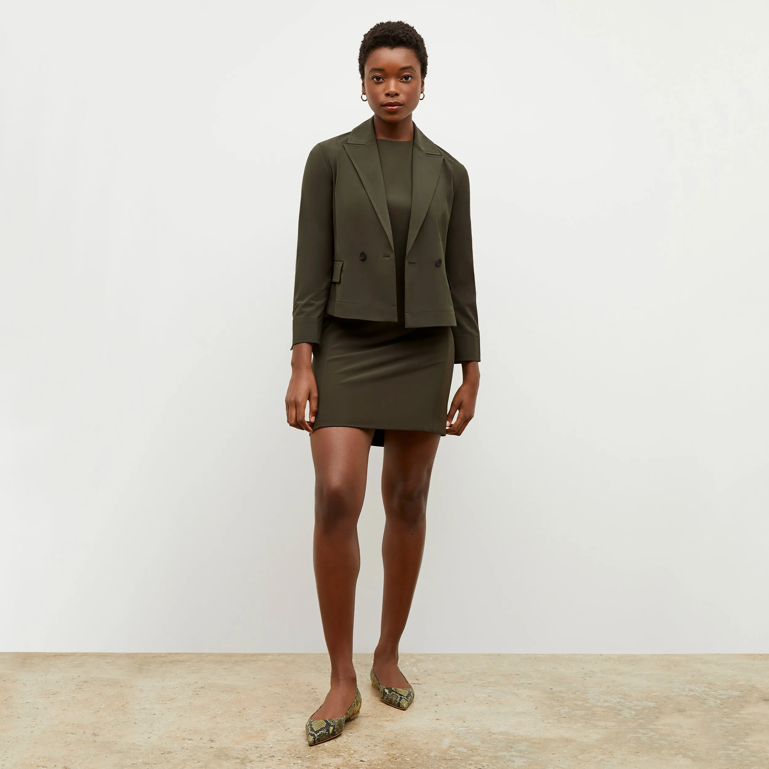 Maaza Dress - OrigamiTech :: Olive