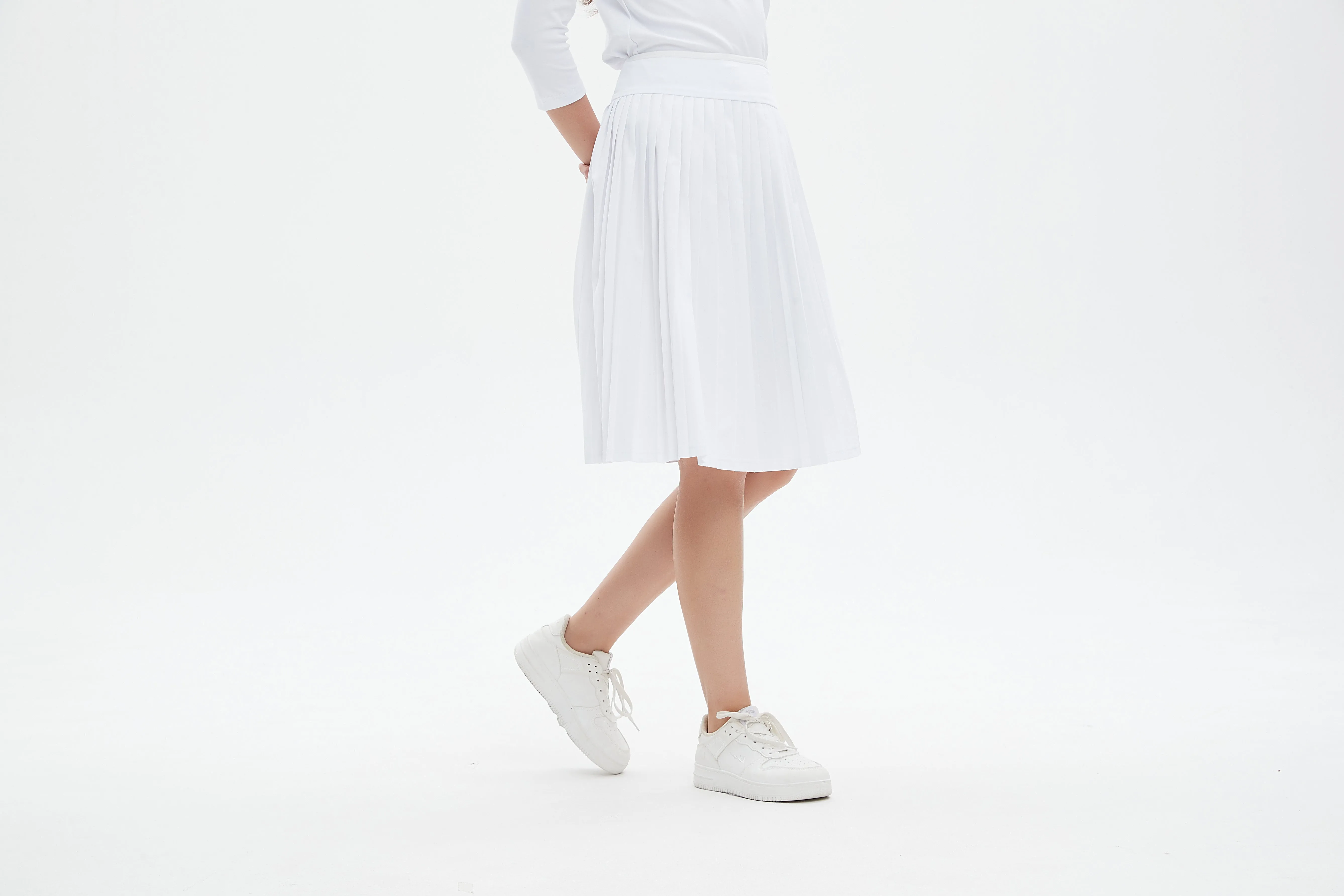 MM MINI PLEATS - WHITE.