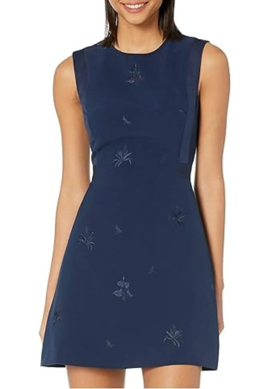 Navy Saahrad Shift Mini Dress