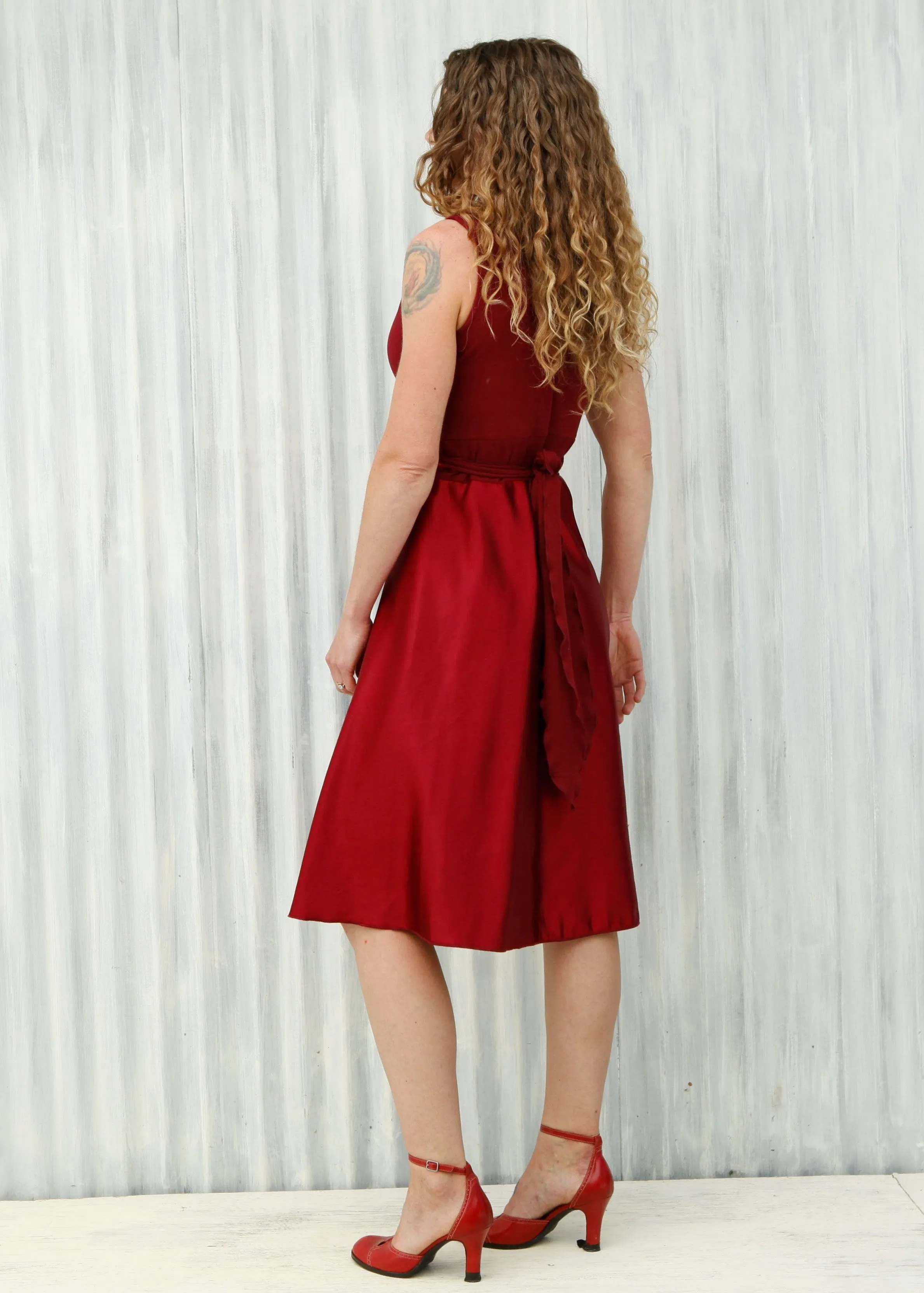 Red Veronica Wrap Dress