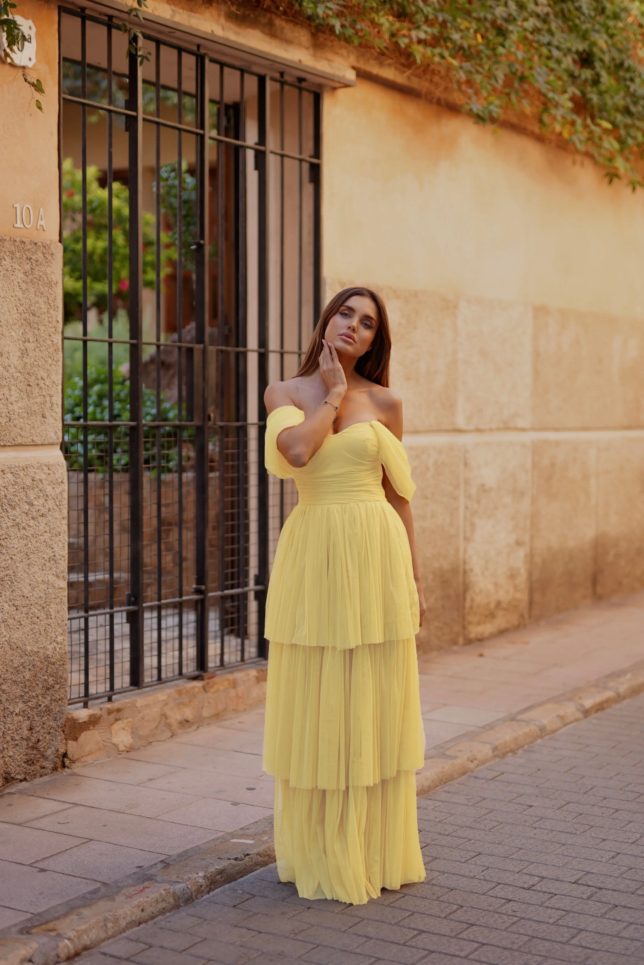 Sydney Yellow Tulle Dress