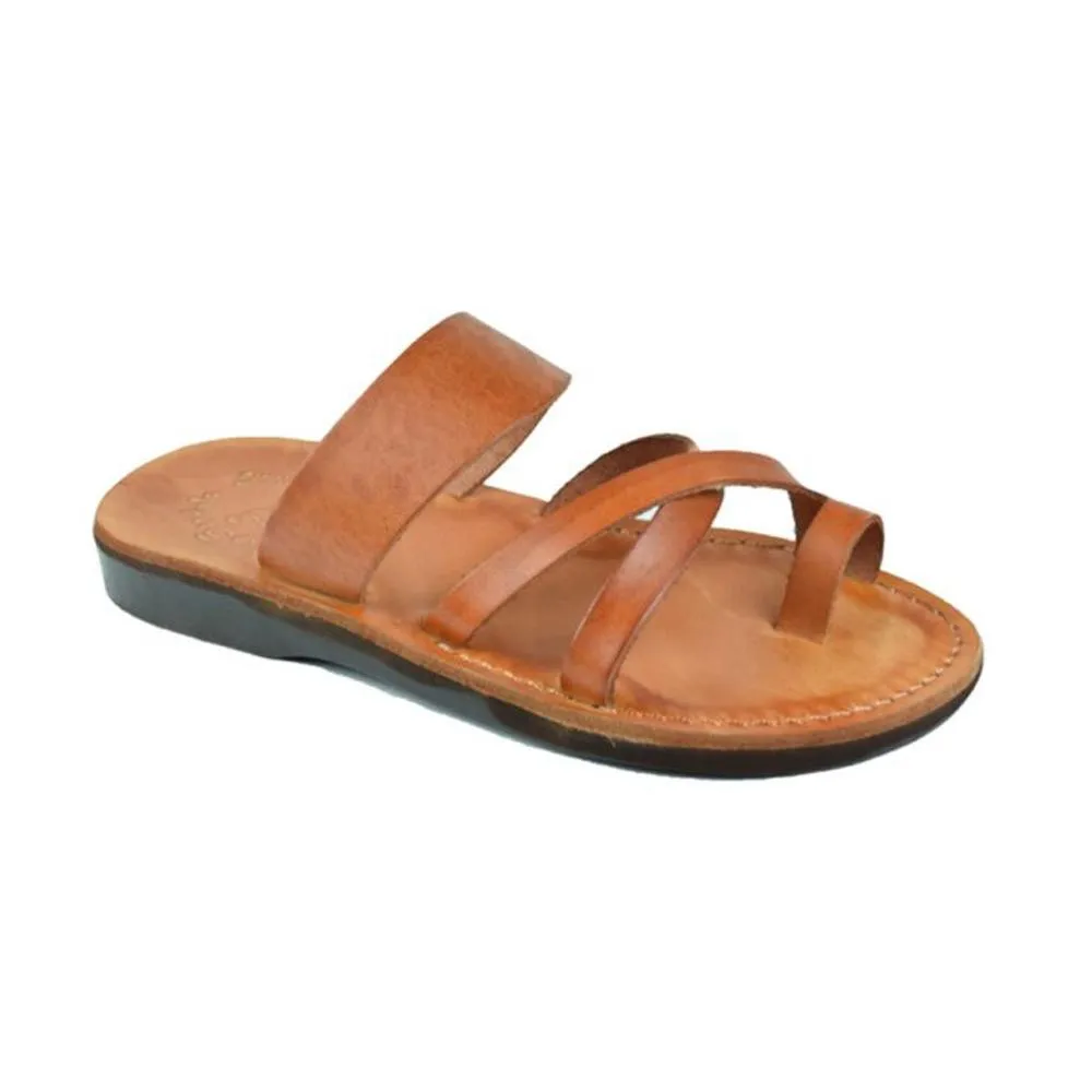 The Good Shepherd - Leather Toe Loop Slide | Honey